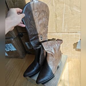 Brown Leather Women's Boots